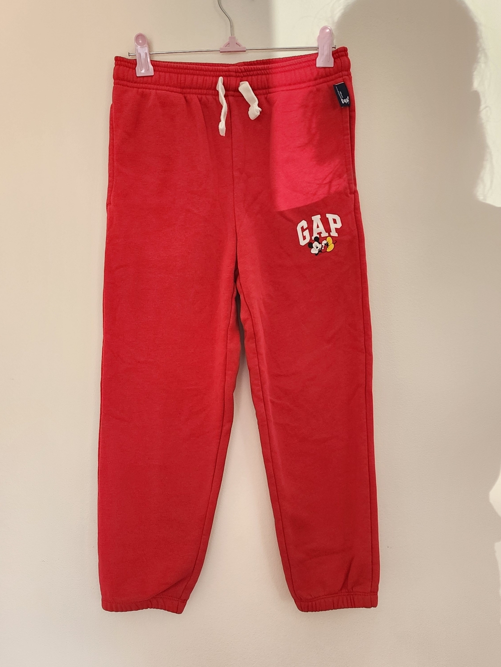 Gap Kids x Disney Mickey Mouse Medium Red Sweatpants Elastic Waistband Comfy